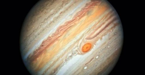 Foto de Júpiter captada pelo Telescópio Espacial Hubble em 27 de junho de 2019 que mostra a Grande Mancha Vermelha, uma tempestade do tamanho da Terra que ocorre há centenas de anos.NASA, ESA, A. SIMON (GODDARD SPACE FLIGHT CENTER) E M.H. WONG (UNIVERSIDA